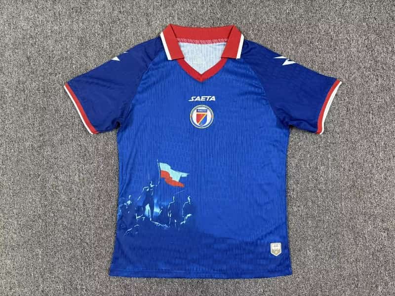 Thailand Quality(AAA) Haiti 2026 World Cup Home Soccer Jersey (Player) Thailand Quality(AAA) Haiti 2026 World Cup Home Soccer Jersey (Player)