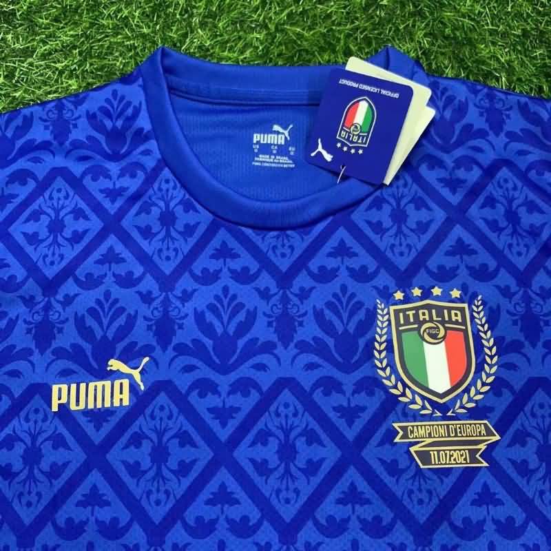 Thailand Quality(AAA) 2022 Italy Blue Soccer Jersey