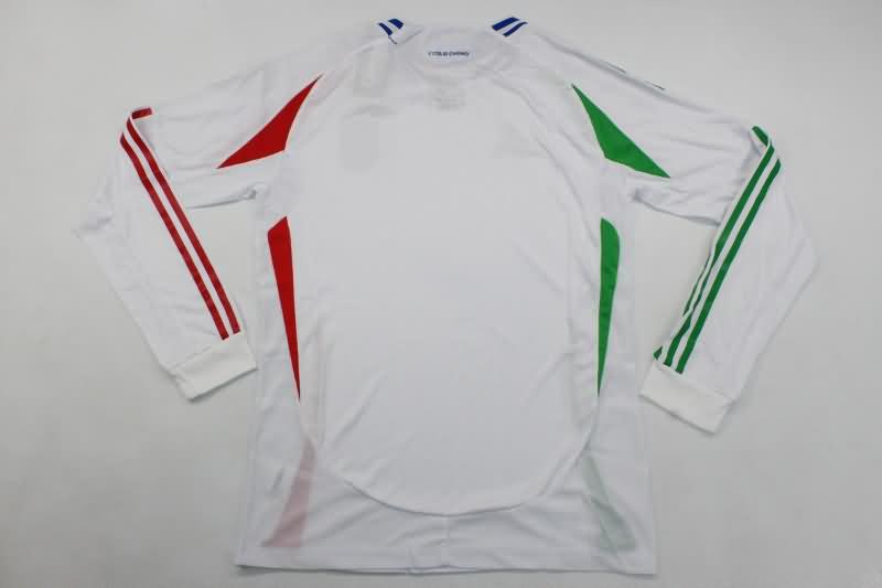 Thailand Quality(AAA) 2024 Italy Away Long Sleeve Soccer Jersey (Player)