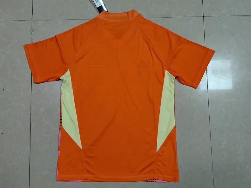 Thailand Quality(AAA) 2024 Italy Goalkeeper Orange Soccer Jersey
