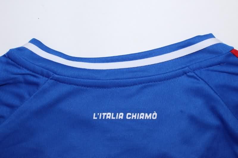 Thailand Quality(AAA) 2024 Italy Home Long Sleeve Soccer Jersey