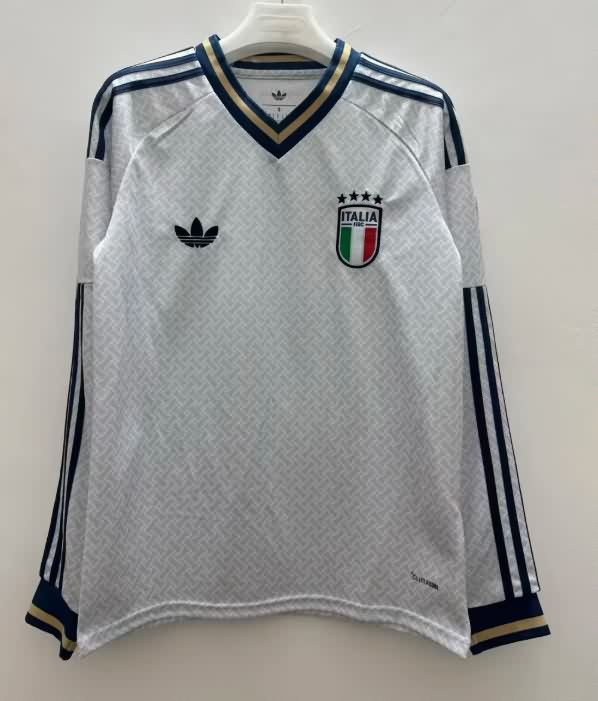 Thailand Quality(AAA) 2026 Italy World Cup Away Long Sleeve Soccer Jersey