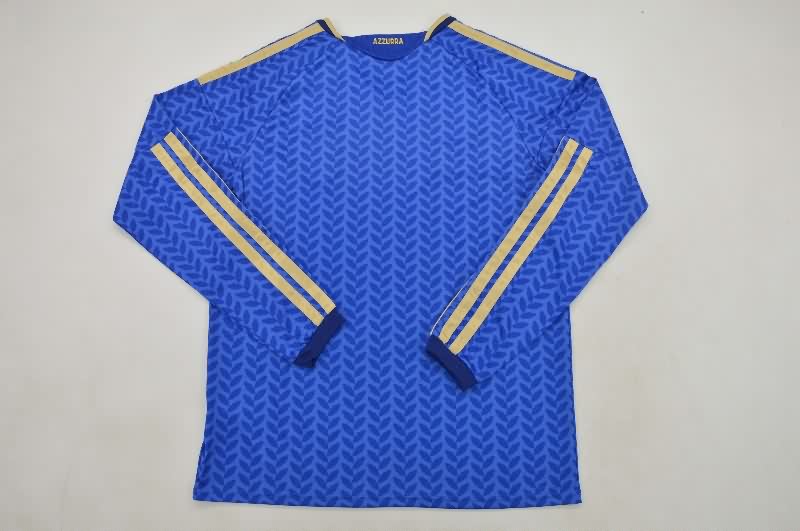 Thailand Quality(AAA) 2026 Italy World Cup Home Long Sleeve Soccer Jersey