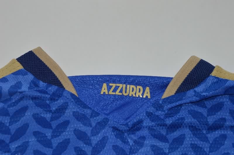 Thailand Quality(AAA) 2026 Italy Home Long Sleeve Soccer Jersey (Player)