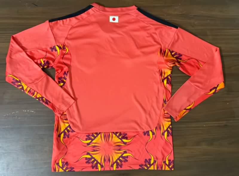 Thailand Quality(AAA) 2026 Japan World Cup Goalkeeper Red Long Sleeve Soccer Jersey