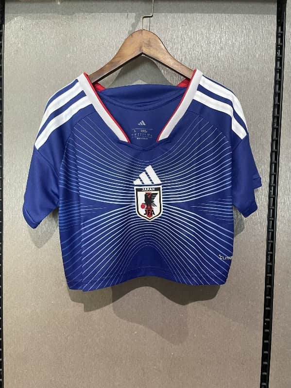 Thailand Quality(AAA) 2026 Japan World Cup Home Women Cropped Soccer Jersey
