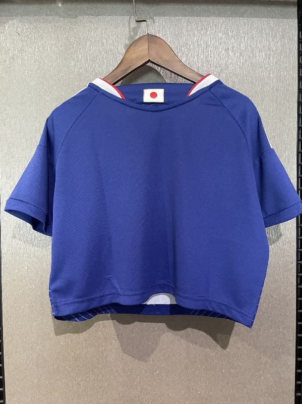 Thailand Quality(AAA) 2026 Japan World Cup Home Women Cropped Soccer Jersey