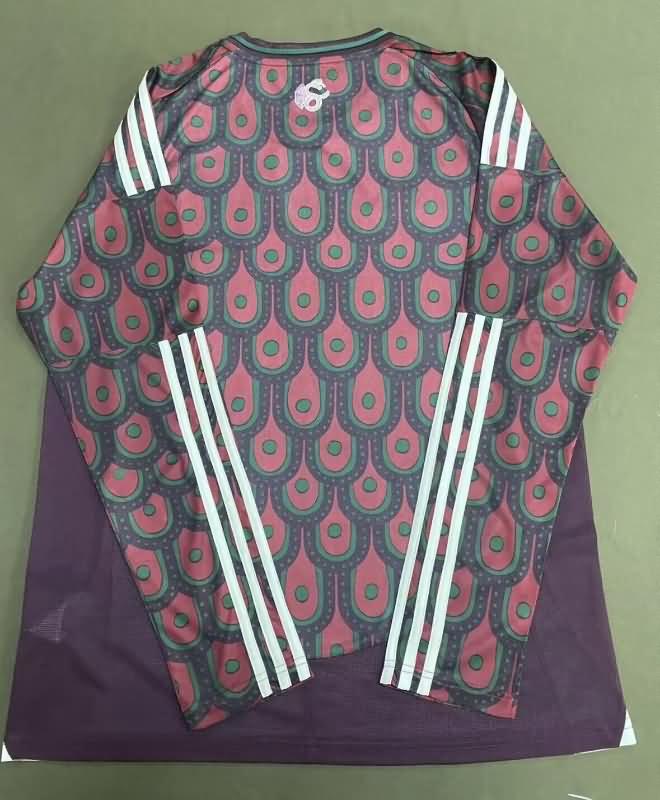 Thailand Quality(AAA) 2024 Mexico Copa America Home Long Sleeve Soccer Jersey