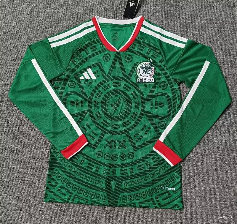 Thailand Quality(AAA) 25/26 Mexico Home Long Sleeve Soccer Jersey