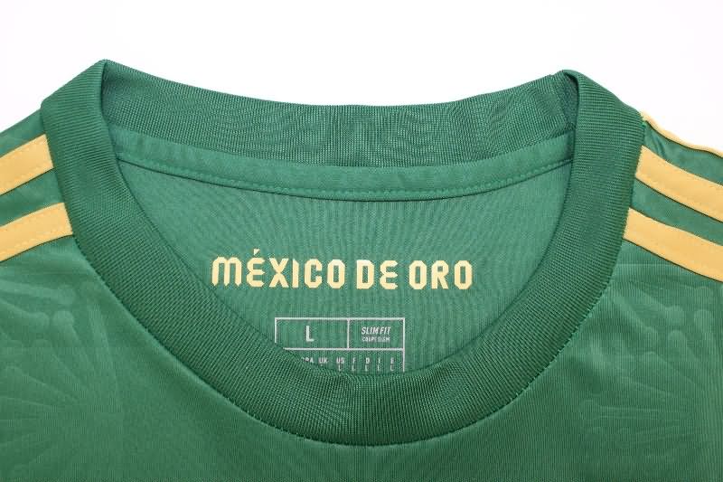 Thailand Quality(AAA) 2025 Mexico Gold Cup Green Soccer Jersey (Player)