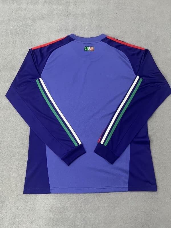 Thailand Quality(AAA) 2026 Mexico Goalkeeper Purple Long Sleeve Soccer Jersey