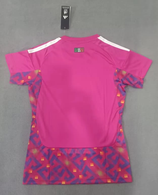 Thailand Quality(AAA) 2026 Mexico Goalkeeper Pink Women Soccer Jersey