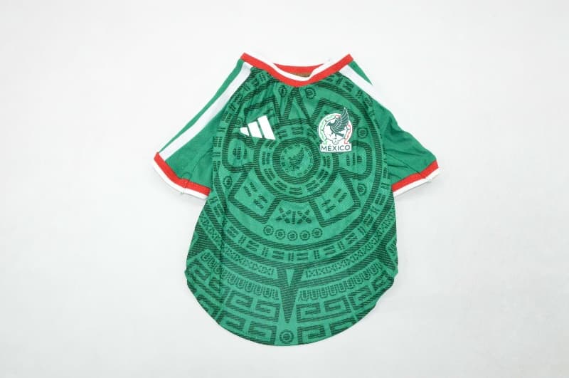 Thailand Quality(AAA) 2026 Mexico Home Pet Soccer Jersey