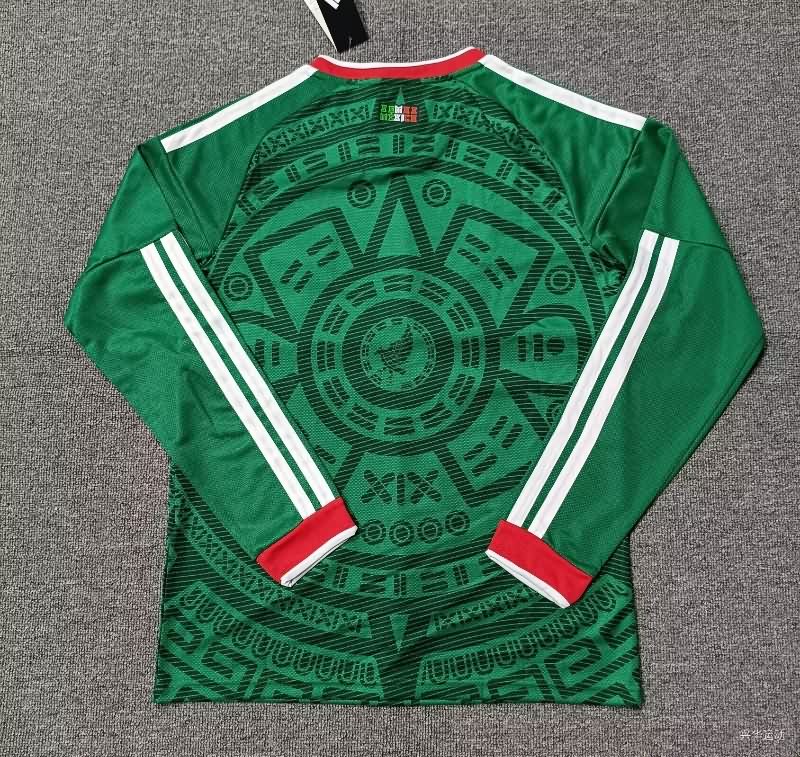 Thailand Quality(AAA) 2026 World Cup Mexico Home Long Sleeve Soccer Jersey