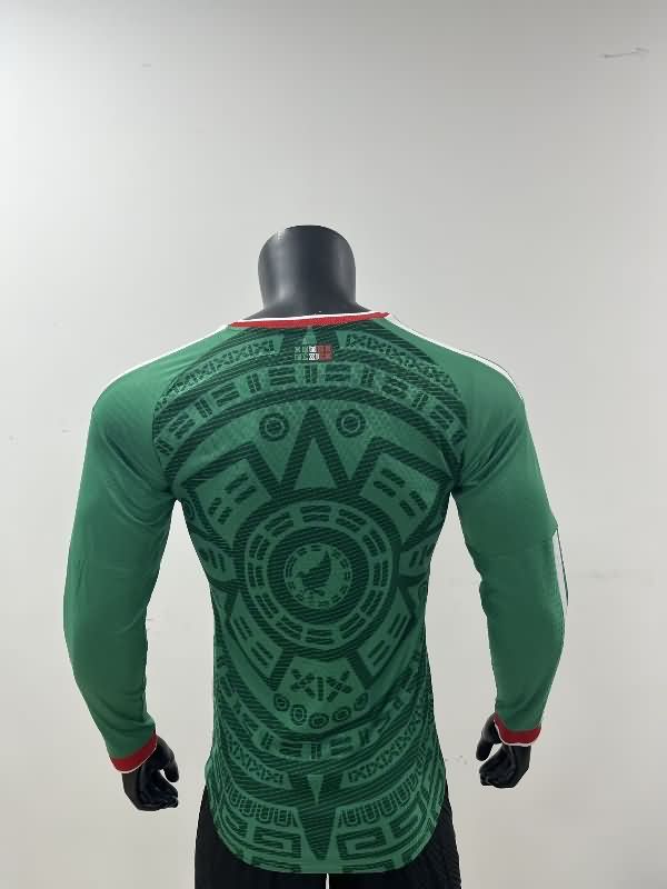Thailand Quality(AAA) 2026 Mexico Home Long Sleeve Soccer Jersey (Player)
