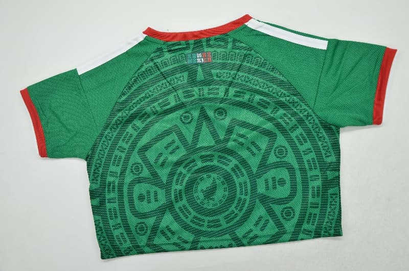 Thailand Quality(AAA) 2026 Mexico World Cup Home Women Cropped Soccer Jersey