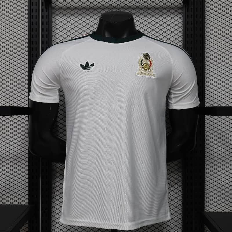 Thailand Quality(AAA) 2026 Mexico White Soccer Jersey 02