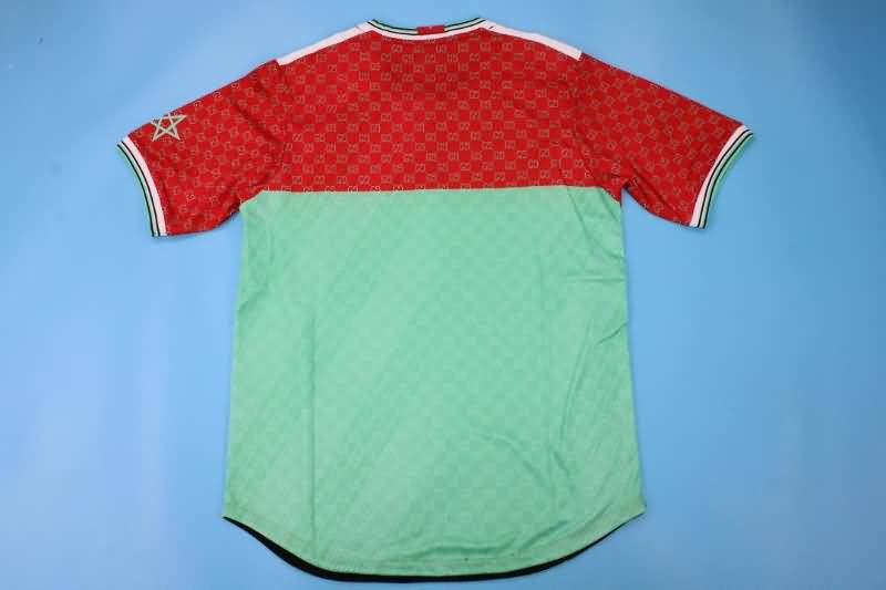 Thailand Quality(AAA) 2022 Morocco Red Green Soccer Jersey