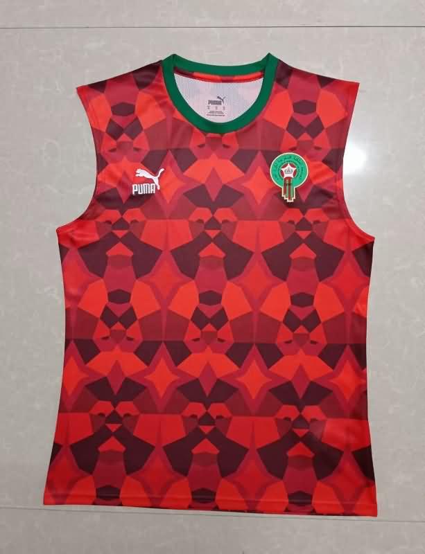 Thailand Quality(AAA) 2023 Morocco Training Vest Soccer Jersey