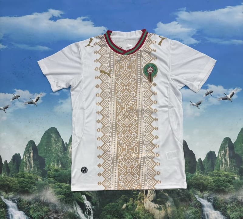 Thailand Quality(AAA) 2026 Morocco Away Soccer Jersey