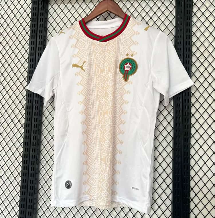 Thailand Quality(AAA) 2026 Morocco Away Soccer Jersey 2 Stars