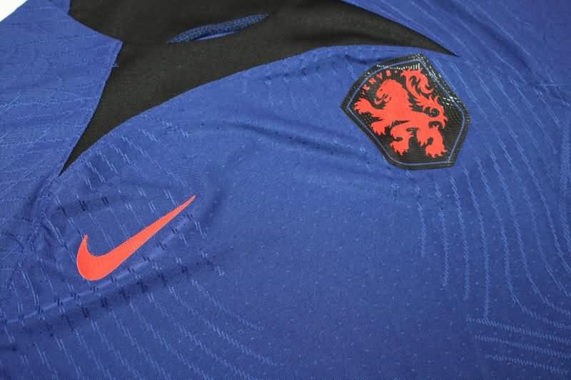 Thailand Quality(AAA) 2022 World Cup Netherlands Away Soccer Jersey(Player)