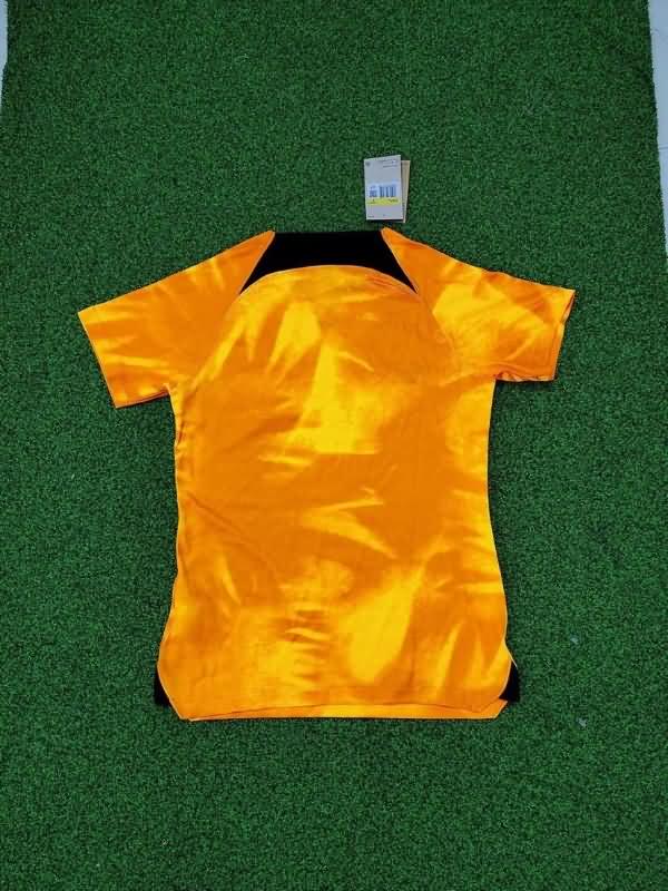 Thailand Quality(AAA) 2022 Netherlands World Cup Home Women Soccer Jersey