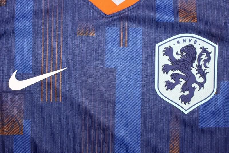 Thailand Quality(AAA) 2024 Netherlands Away Soccer Jersey (Player)