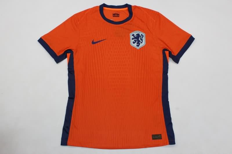 Thailand Quality(AAA) 2024 Netherlands Home Soccer Jersey (Player)