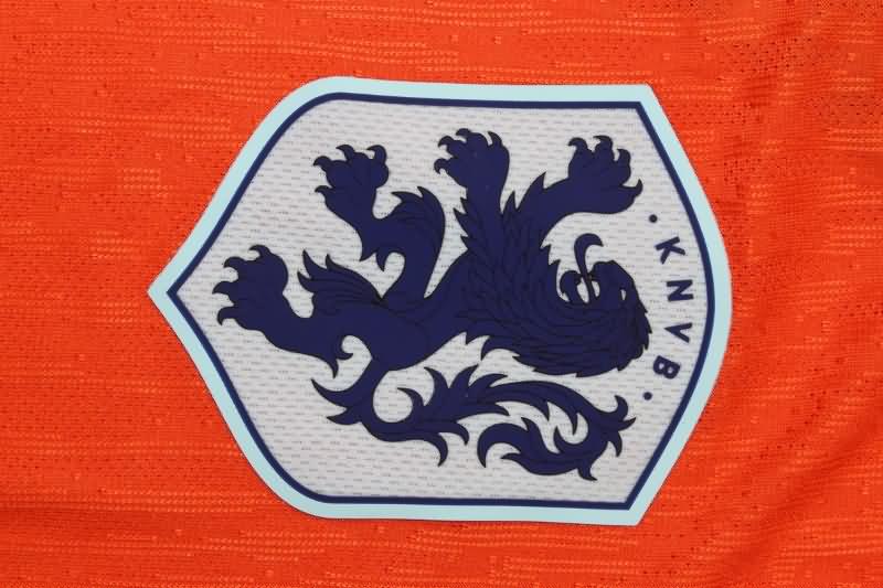 Thailand Quality(AAA) 2024 Netherlands Home Soccer Jersey (Player)