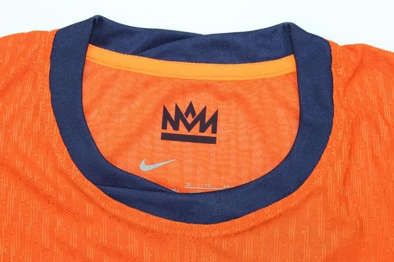 Thailand Quality(AAA) 2024 Netherlands Home Soccer Jersey (Player)