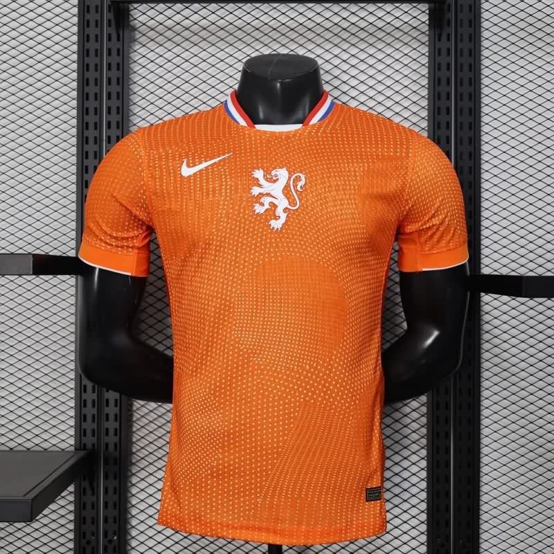 Thailand Quality(AAA) 2025 Netherlands Home Soccer Jersey (Player)