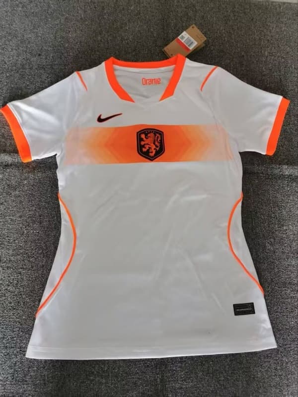 Thailand Quality(AAA) 2026 Netherlands Away Women Soccer Jersey