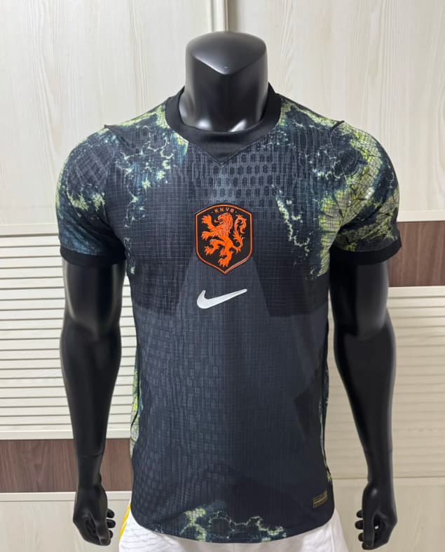 Thailand Quality(AAA) 2026 Netherlands Goalkeeper Black Soccer Jersey (Player)