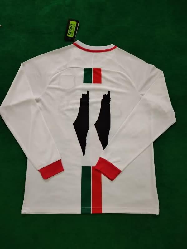 Thailand Quality(AAA) 2023/24 Palestine White Long Sleeve Soccer Jersey