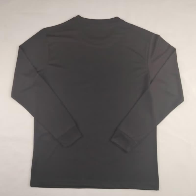 Thailand Quality(AAA) 2024 Palestine Black Long Sleeve Soccer Jersey 02