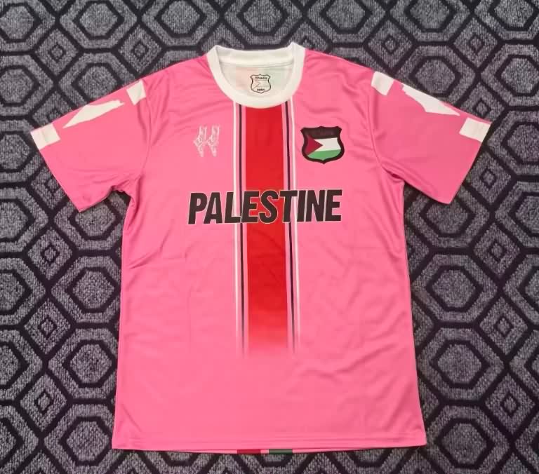 Thailand Quality(AAA) 2025 Palestine Pink Soccer Jersey
