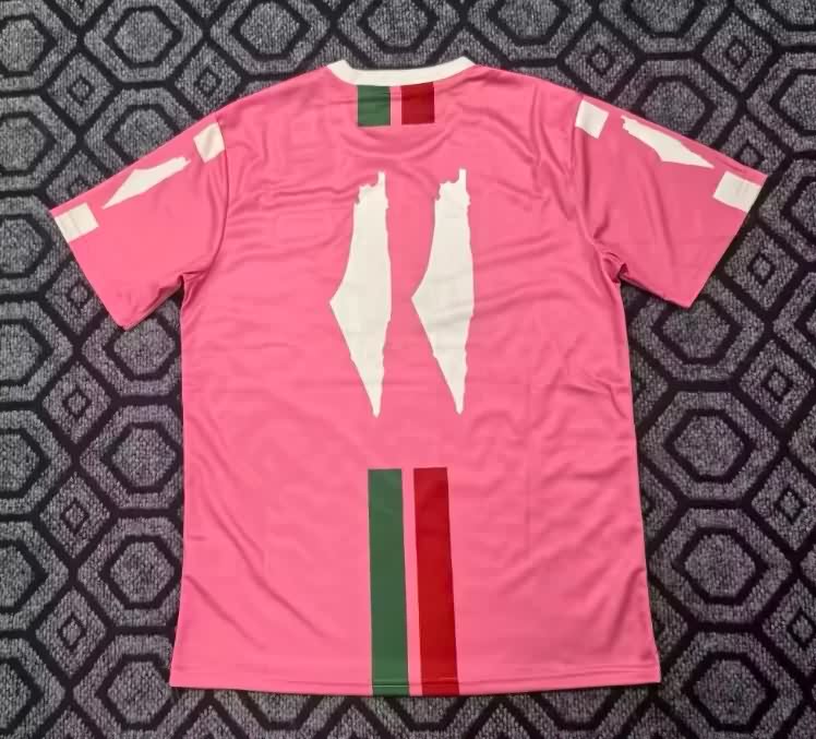 Thailand Quality(AAA) 2025 Palestine Pink Soccer Jersey