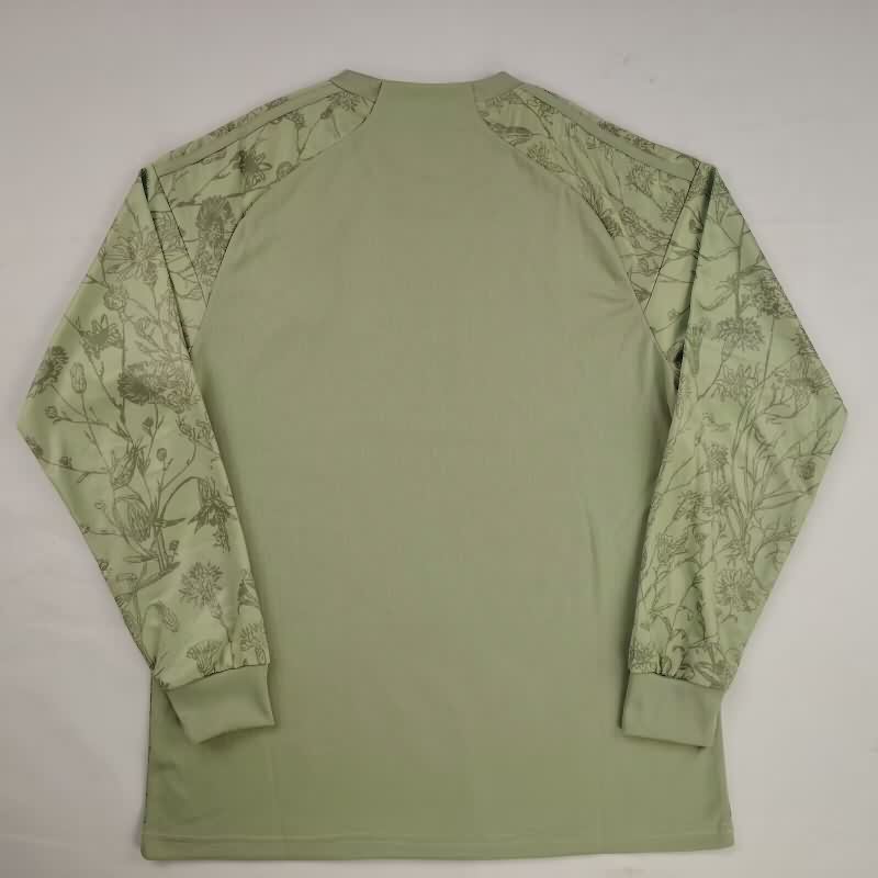 Thailand Quality(AAA) 2026 Palestine Light Green Long Sleeve Soccer Jersey