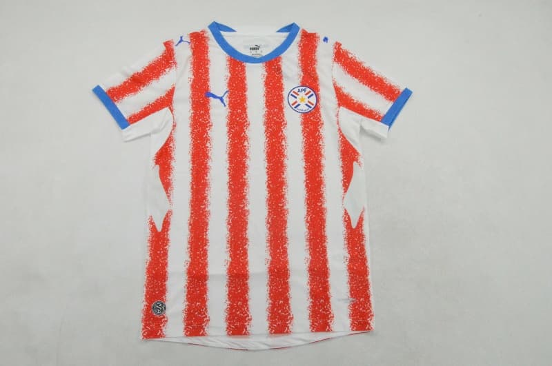 Thailand Quality(AAA) 2026 Paraguay Home Soccer Jersey (Player)