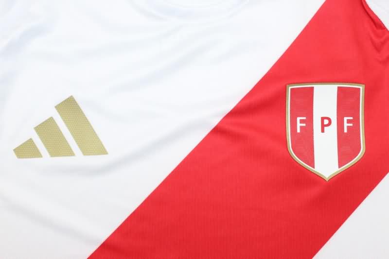 Thailand Quality(AAA) 2024 Peru Copa America Home Soccer Jersey (Player)