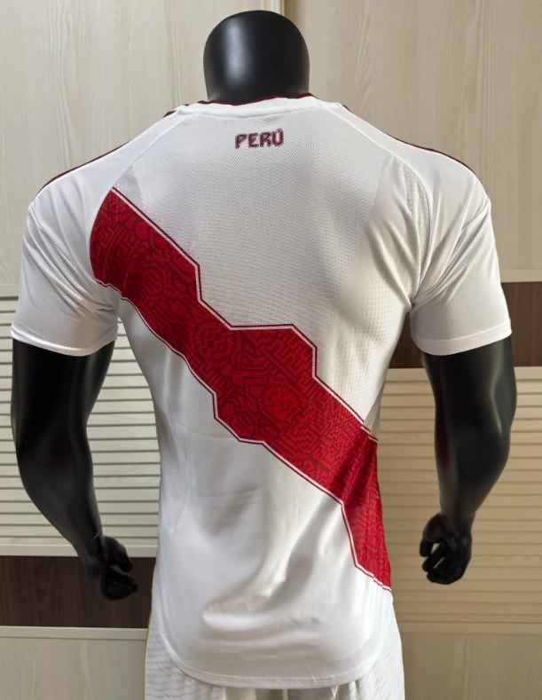 Thailand Quality(AAA) 2026 Peru Home Soccer Jersey (Player)