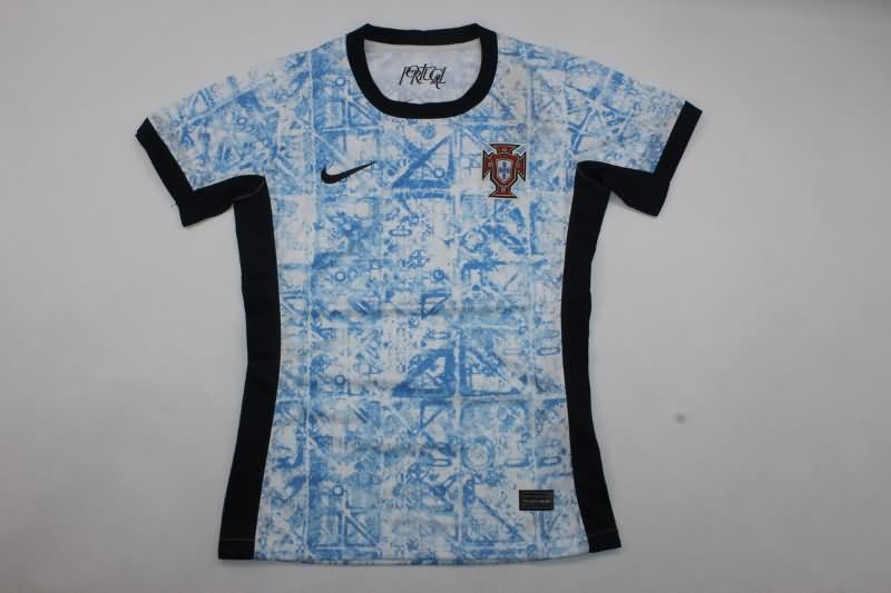 Thailand Quality(AAA) 2023/24 Portugal Away Women Soccer Jersey