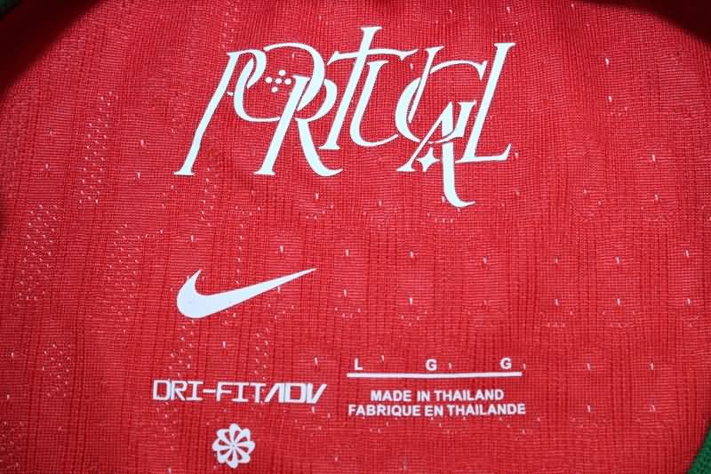Thailand Quality(AAA) 2024 Portugal Home Soccer Jersey (Player)