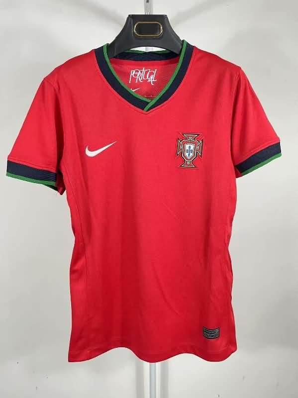 Thailand Quality(AAA) 2024 Portugal Home Women Soccer Jersey