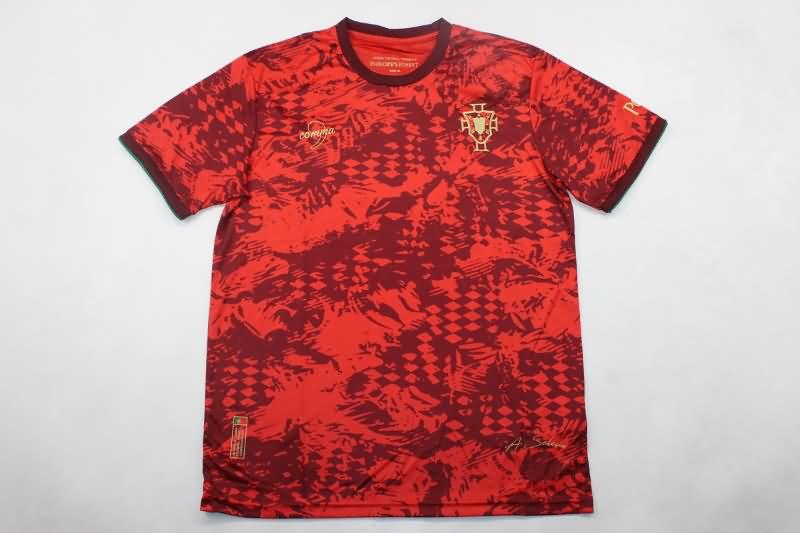 Thailand Quality(AAA) 2024 Portugal Training Soccer Jersey 02