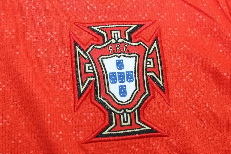 Thailand Quality(AAA) 2025 Portugal Home Long Sleeve Soccer Jersey