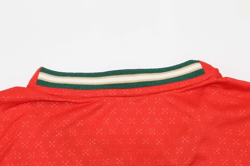 Thailand Quality(AAA) 2025 Portugal Home Long Sleeve Soccer Jersey