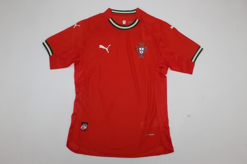 Thailand Quality(AAA) 2025 Portugal Home Soccer Jersey (Player)