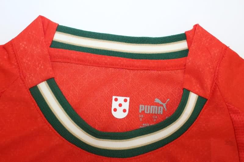 Thailand Quality(AAA) 2025 Portugal Home Soccer Jersey (Player)